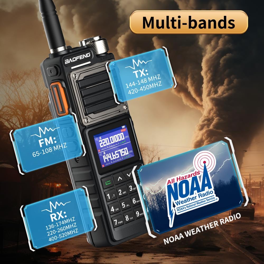 Custom Pre-Programmed Radios For Your Area: Police EMS GMRS Ham Channels | Baofeng UV-25 10W Tri-Band Radio