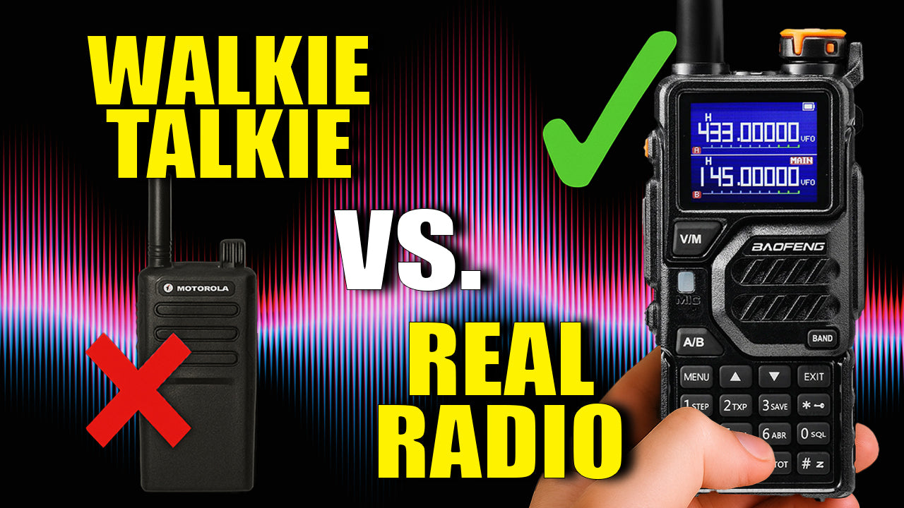 The Difference Between a Walkie Talkie and a Real Radio
