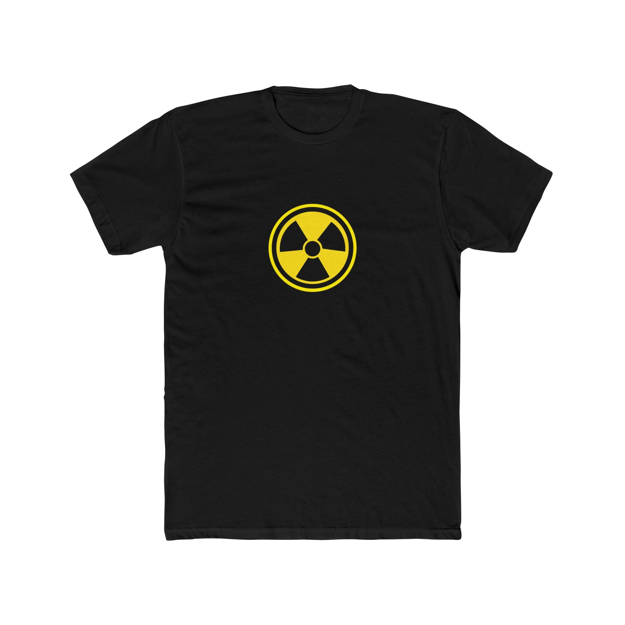 Unisex Front Print Radiation Symbol Cotton Crew Tee