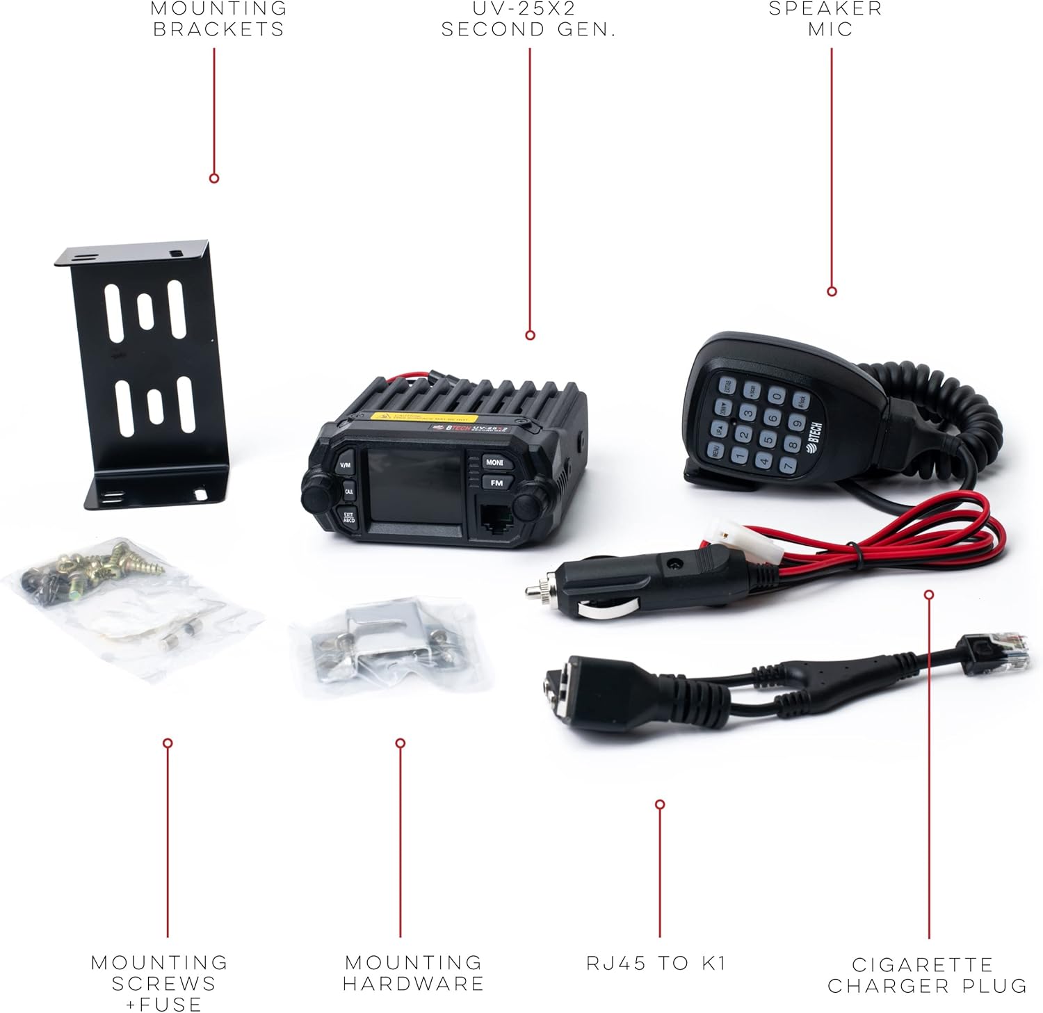 BTECH UV-25X4 25W Mini-Mobile Radio — Custom Programmed to Your Address